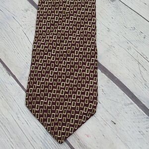 Geometric Print Silk Kenneth Cole Tie